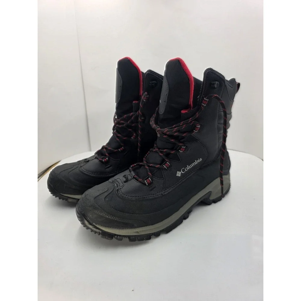 Columbia Bugaboot III Snow Boots Mens 12 Waterproof 200g Insulated Black Red